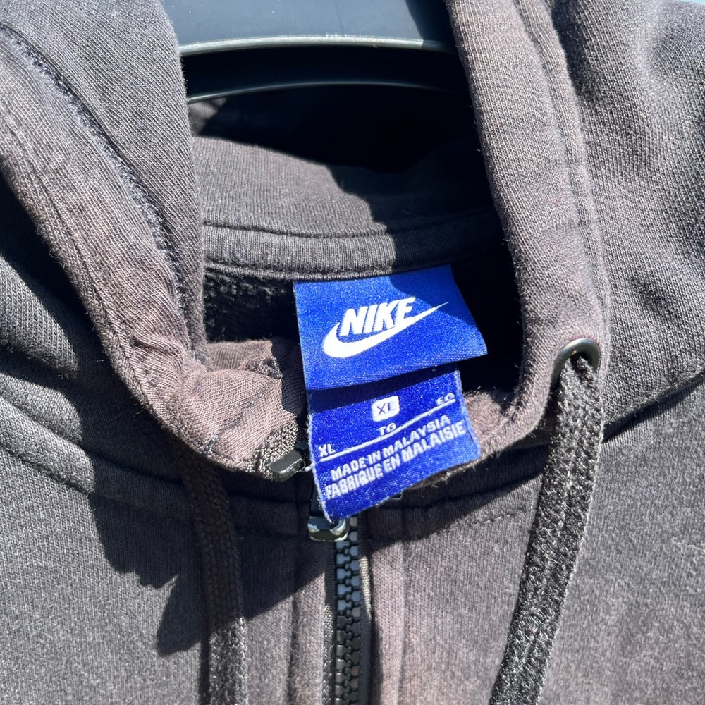 Nike sweat jacket with hood black size XL